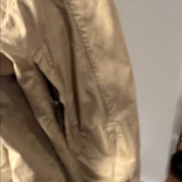 Barbour Weathered Canvas Jacket Mens M Field Military Khaki Zip Button Coat - Picture 9 of 10